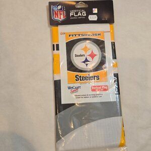 Wincraft Vertical Flag Pittsburgh Steelers NFL Banner Indoor Outdoor 27" x 37"